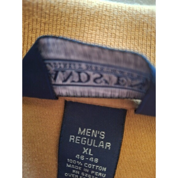 Lands' End Men's Golden Brown Polo Shirt Short Sleeve Size X-Large, EUC, XL - Picture 6 of 7